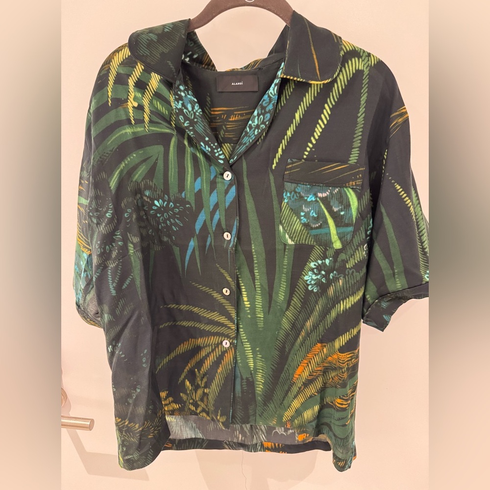 ALANUI
Monkey Jungle printed cotton and silk-blend pajama top